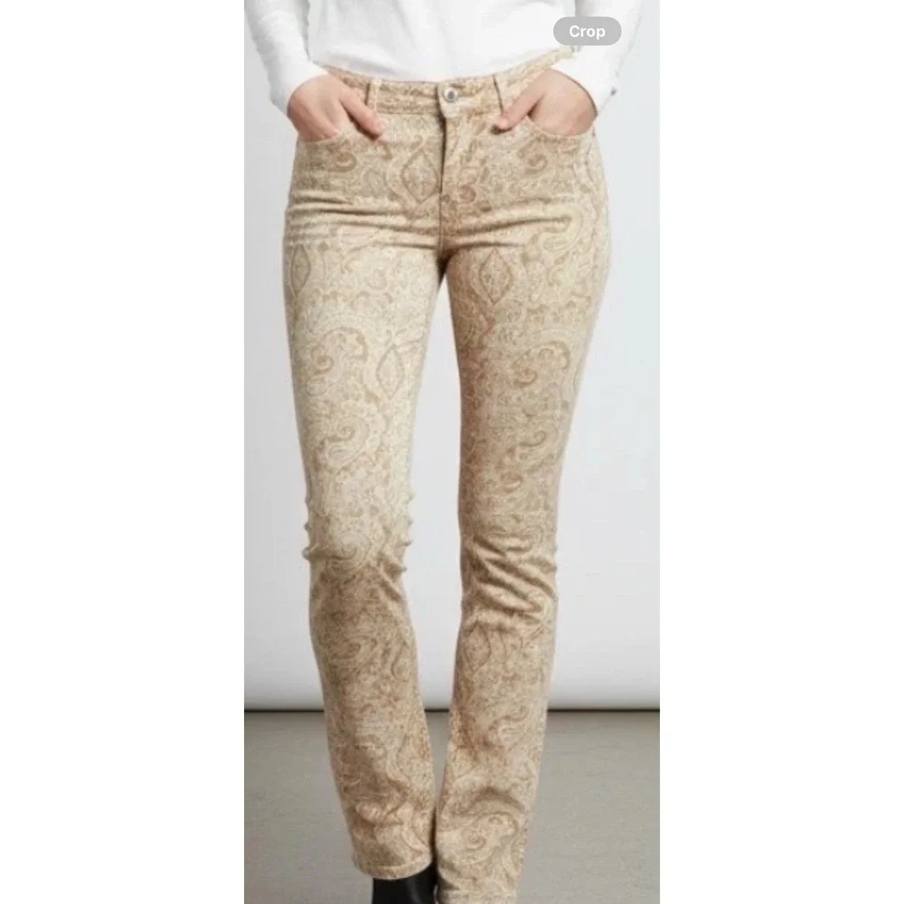 Talbots Curvy Slim Ankle Jeans in Star Paisley Size 16 - Picture 3 of 12